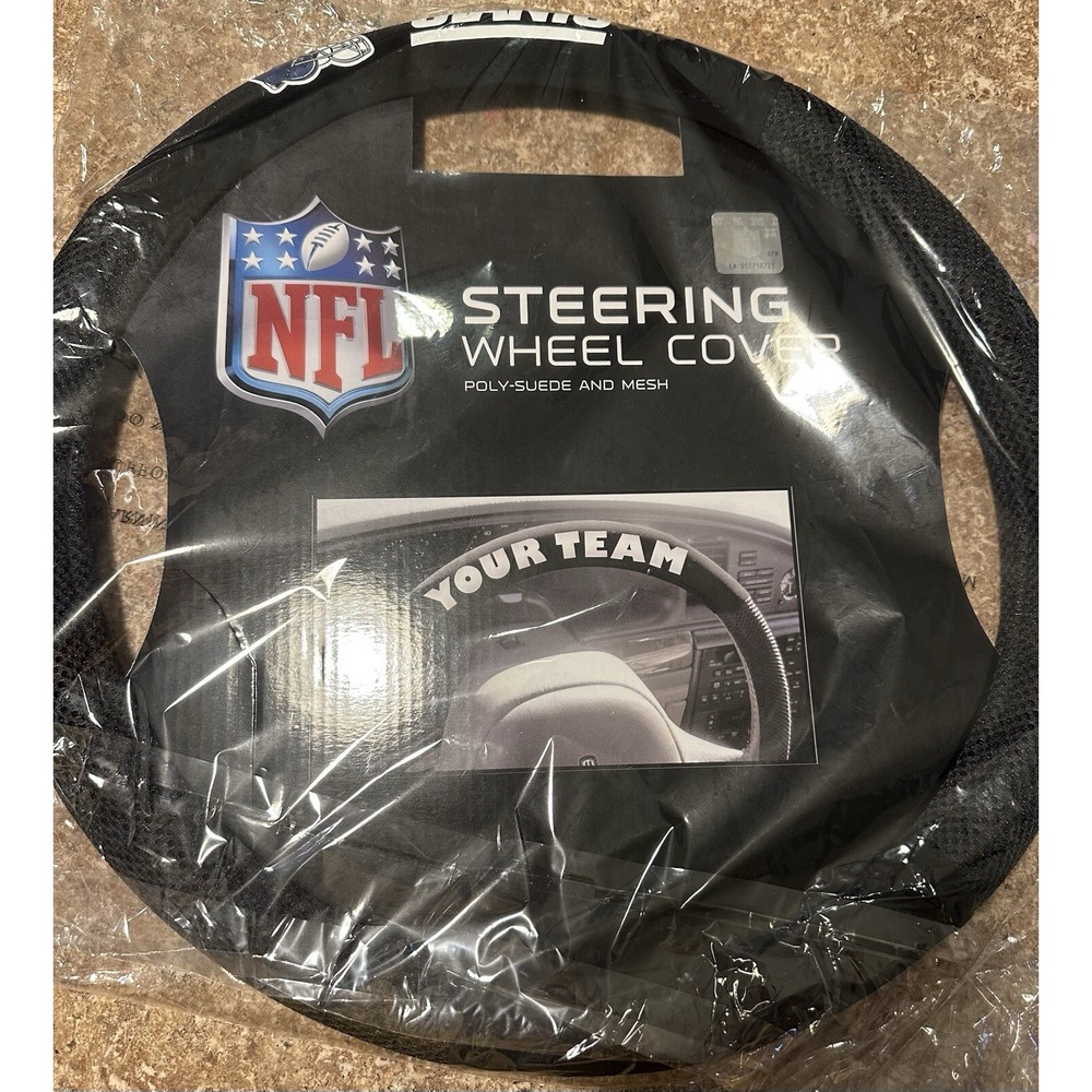 Nfl New York Giant Steering Wheel Cover New